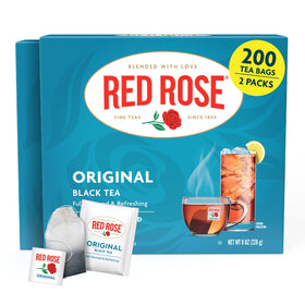 Red Rose Original Tea boxes pack 2 displaying premium black tea for everyday enjoyment.