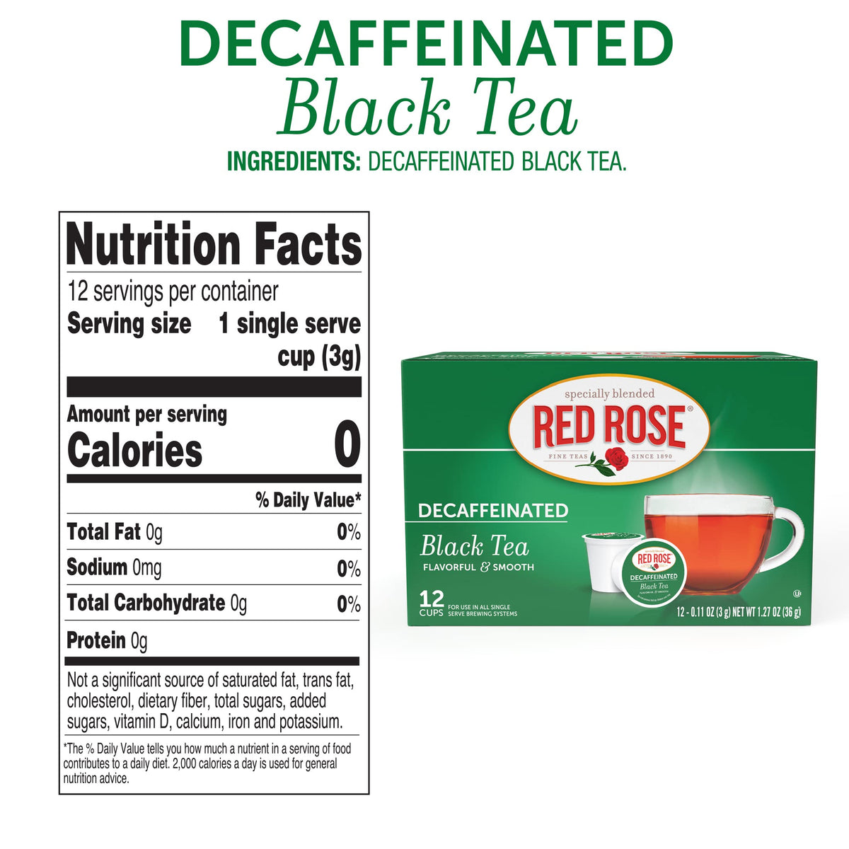 Red Rose packaging close-up highlights quality ingredients and tradition