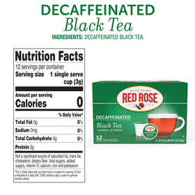 Red Rose packaging close-up highlights quality ingredients and tradition