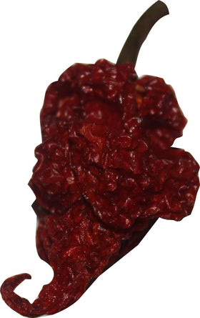 Red Tail Scorpion chili powder drying peppers – hints of Moruga peppers in blend.