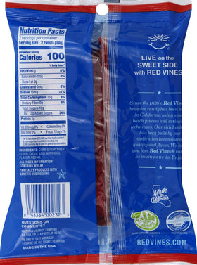 Red Vines candy on-the-go 8oz bag for easy portability and convenience.