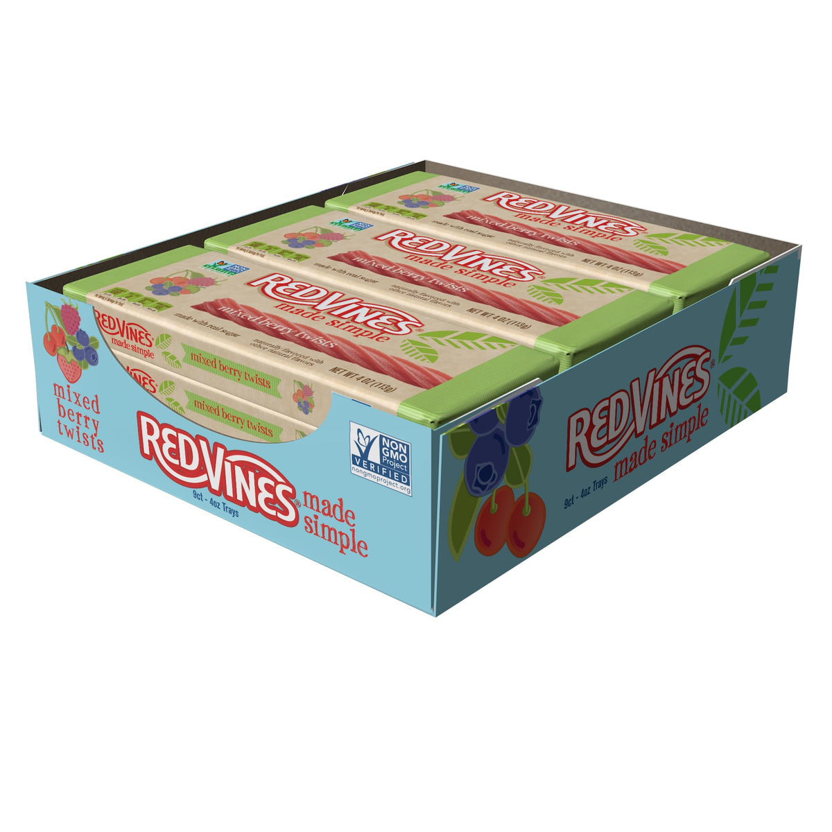 Red Vines mixed berry twists tray, flavorful snack option