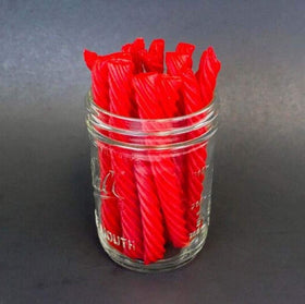 Red Vines twists paired with popcorn for a movie-night treat.