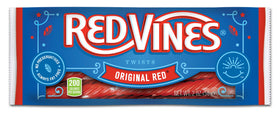 Red Vines Original Red Licorice Twists in a 2oz bag, ideal for sharing.