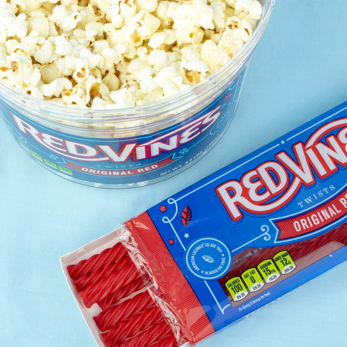 Red Vines on a shareable tray supports social snacking and smiles.