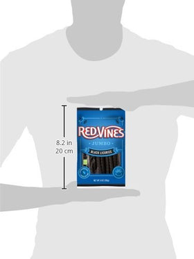 Red Vines on-the-go snack in a purse, satisfying licorice craving.