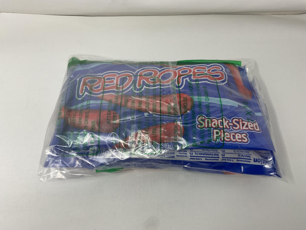 Open bag view of Red Vines Red Ropes, ready for sharing