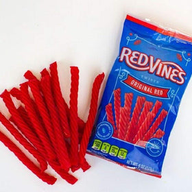 Red Vines pairs well with salty snacks like chips and popcorn.