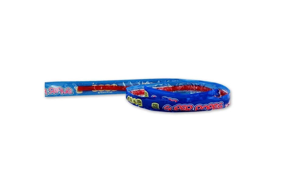 Red Vines Super Ropes 34-inch rope ready for sharing at gatherings