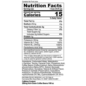 Redcon1 Dr Jolt energy can side label highlights caffeine content and ingredients.