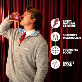 Redcon1 Dr Jolt packaging on display communicates premium formula.