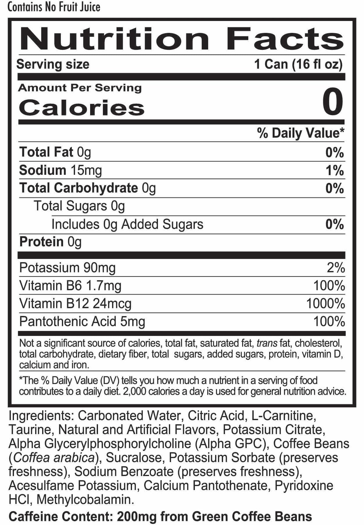 REDCON1 Energy Orange Cream label close-up shows transparent ingredients and branding.