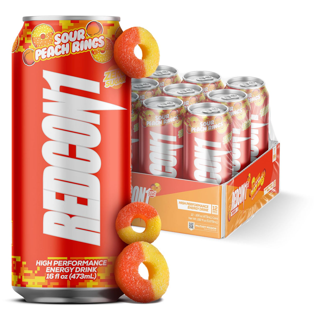 RedCon1 high‑performance energy drink can boosts focus for workouts.