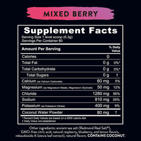 Redmond Re-Lyte Hydration balanced-electrolytes deliver a balanced mineral profile for hydration.