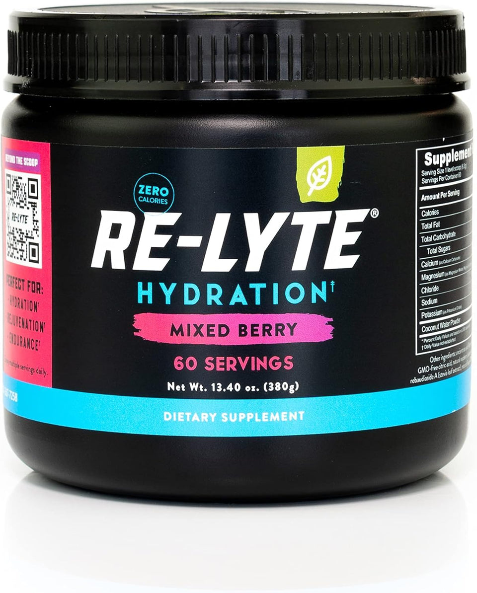 Redmond Re-Lyte Hydration calorie-free-serve highlights a smooth, guilt-free daily hydration option.