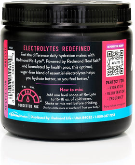 Redmond Re-Lyte Hydration easy-blend-dissolve shows effortless mixing for a refreshing sip.