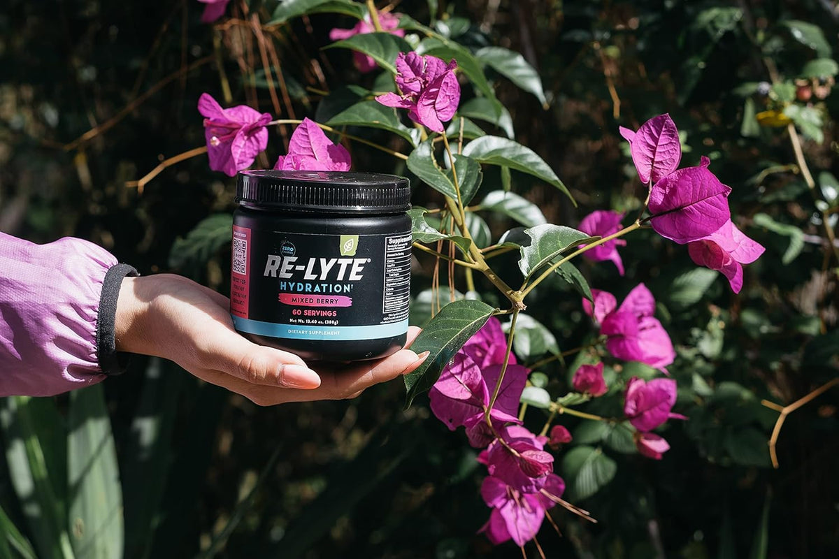 Redmond Re-Lyte Hydration sugar-free-mix presents a zero-sugar choice for mindful hydration.