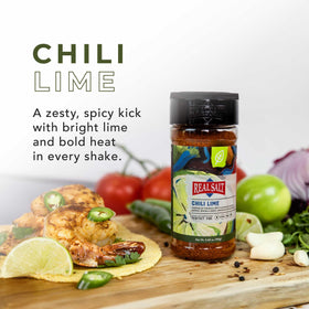 Redmond Real Salt Chili Lime on meat showcases bold, zesty crust