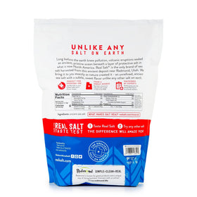 Redmond Real Salt refill pouch for easy kitchen storage and travel use.
