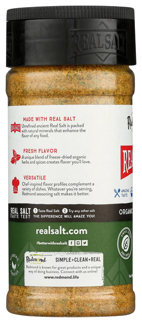 Redmond Real Salt Seasoning on a chicken dish for savory, wholesome flavor