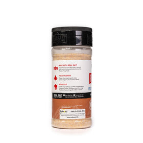 Redmond Real Salt Garlic Salt plated dish demonstrates versatile use on meat and vegetables