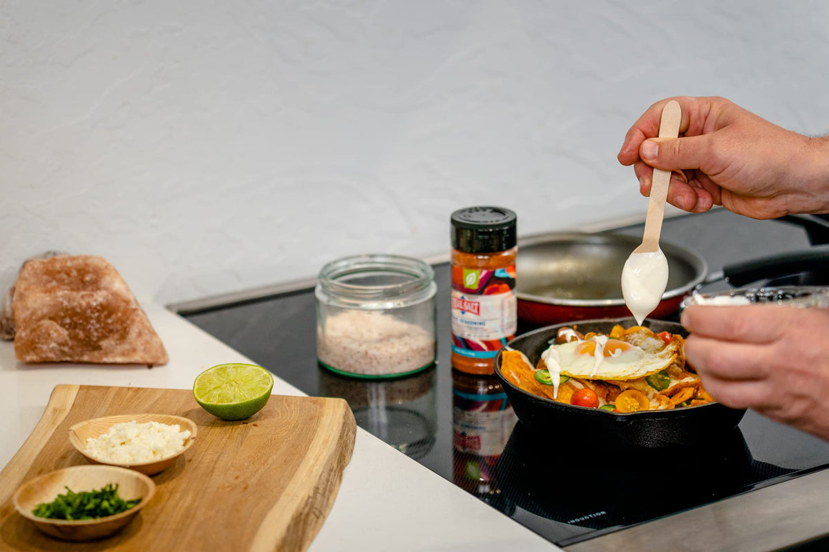 Meat or fish dishes seasoned with Real Salt for depth