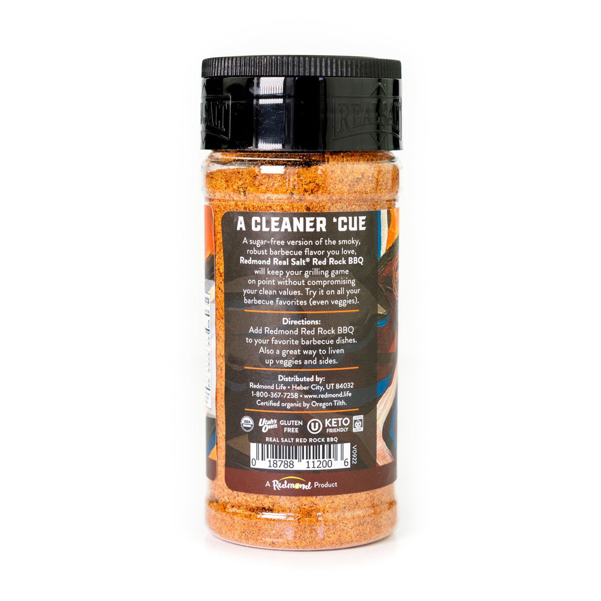 Redmond Real Salt Red Rock BBQ ribs crust highlights deep savory taste.
