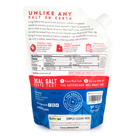 Close-up of fine crystal texture highlights subtle sweetness of REDMOND Real Sea Salt.