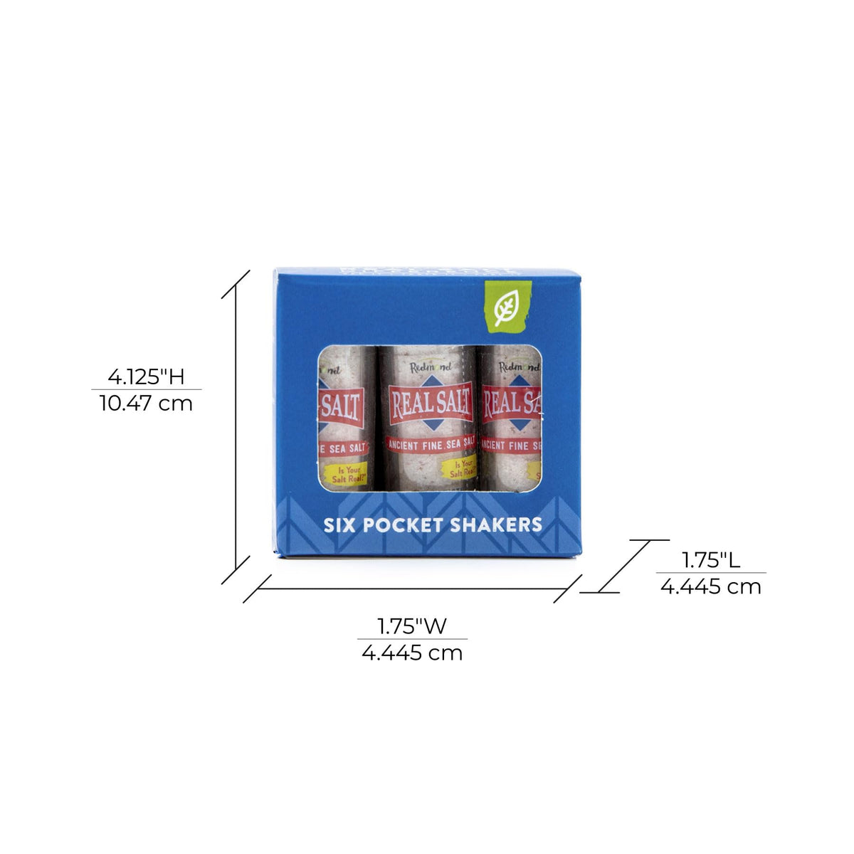 Packaging variety of Redmond Real Sea Salt with sustainable sourcing