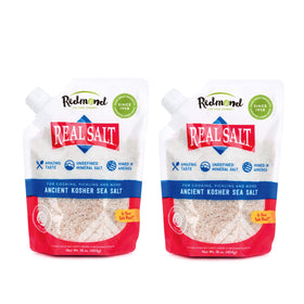 Redmond Real Sea Salt 2-pack pouch for home cooking and everyday seasoning