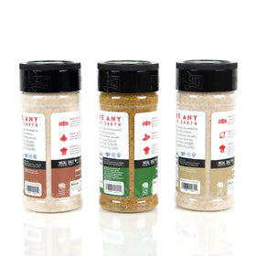 Redmond Real Sea Salt shaker in kitchen for easy, precise seasoning.