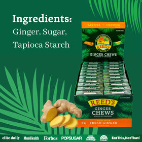 Reed's Ginger Chews bulk pack option ideal for sharing with friends and family.