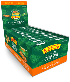 Reed's Ginger Chews individually wrapped for on-the-go snacking with bold flavor.