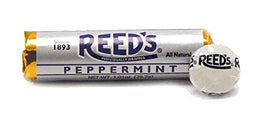 Rolls inside Reed’s box displaying seven pieces per roll for tidy portions.