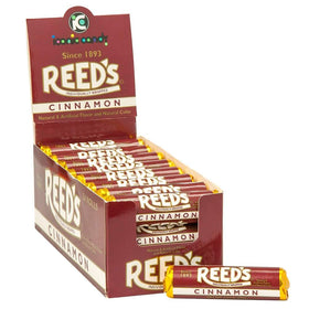 Reed’s Root Beer Candy Rolls box front with 24-count packaging for sharing.