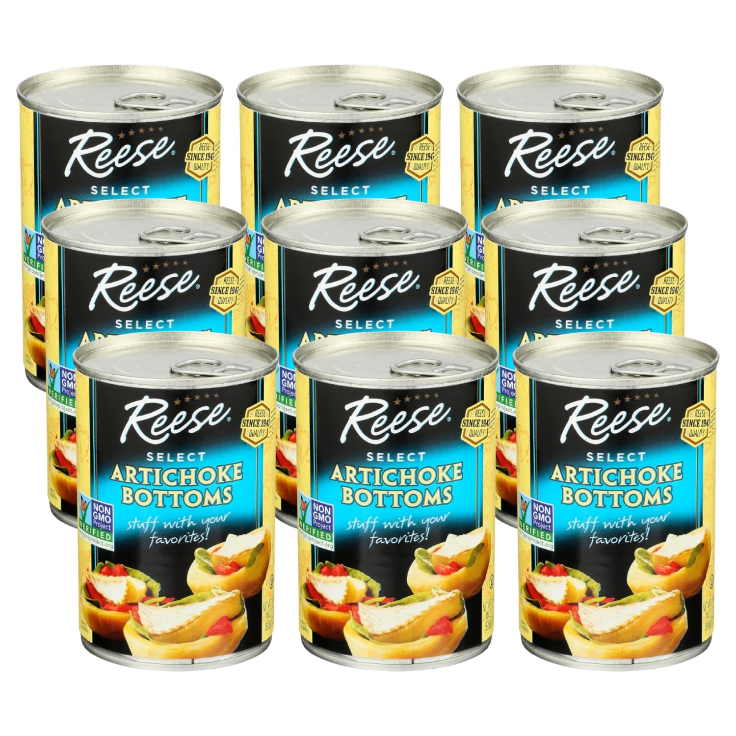 Reese Artichoke Bottoms 12-pack, ready to stuff for flavorful dishes.