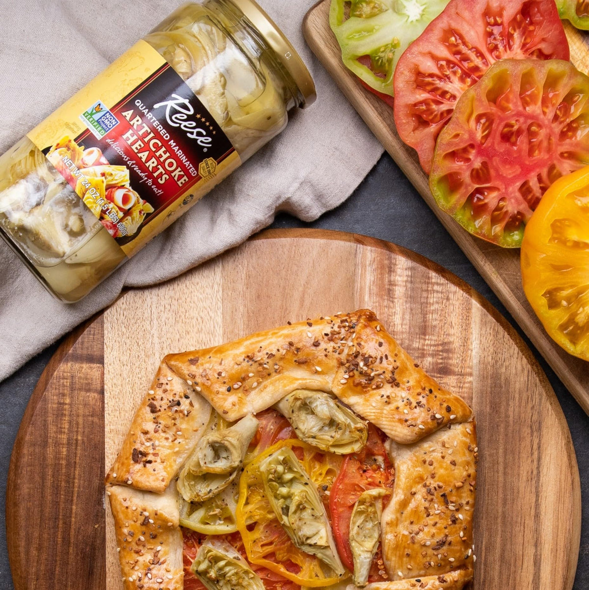 Reese marinated artichokes in olive oil for pantry storage and convenience