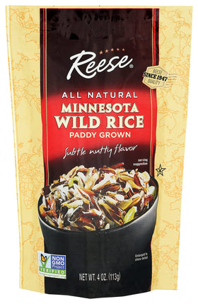 Reese Minnesota Wild Rice pack-shot; gluten-free, versatile side option.