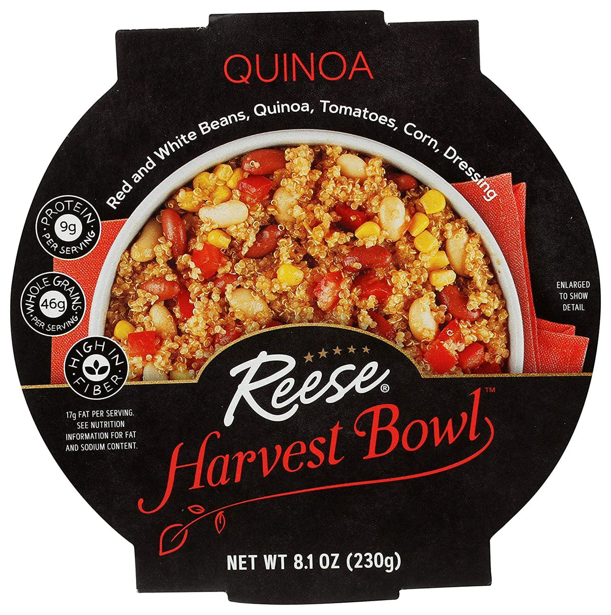 Reese Quinoa Harvest Bowl with red beans, protein-rich ready meal.