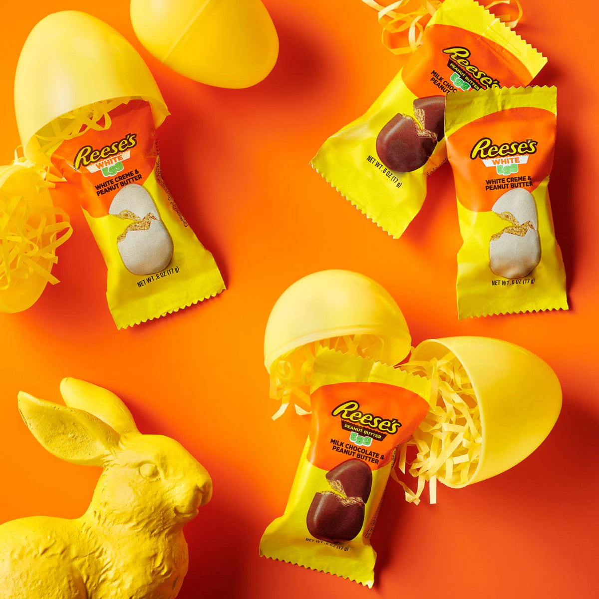 Reese's eggs used in baking ideas like cookies or brownies