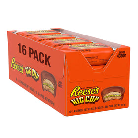Reese's Big Cup 16-pack, individually wrapped for easy sharing.