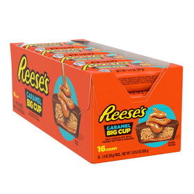Reese's Big Cup caramel peanut butter cups single packs, convenient for lunches