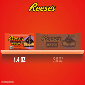 Hero shot of glossy cups highlighting milk chocolate exterior and lava core.