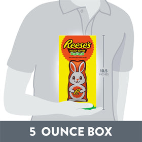 Reese's bunny candy in a gift box adds festive Easter decor