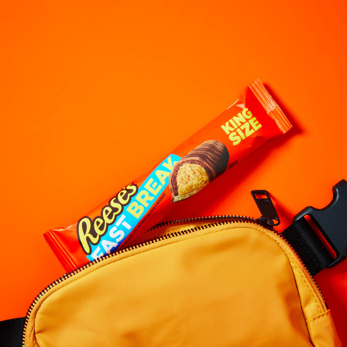 Reese's Fast Break king-size, individually wrapped bars, great for sharing.