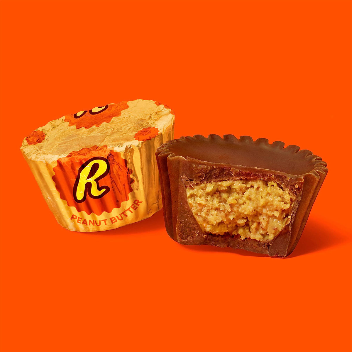 Reese's miniatures classic peanut butter and chocolate bite.