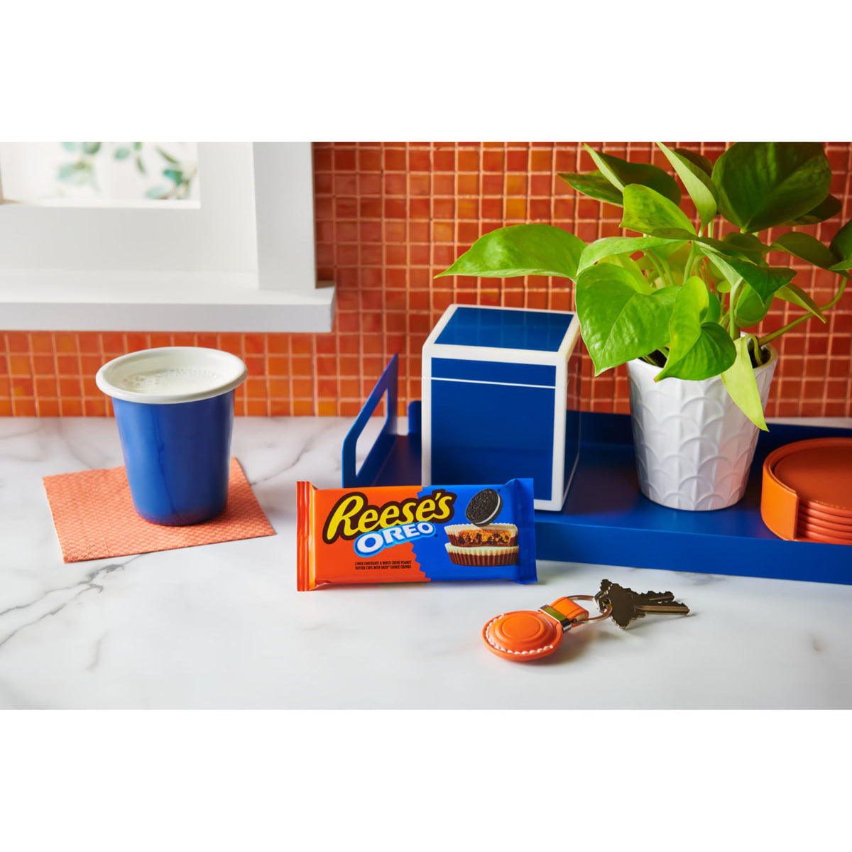 Reese's Oreo bulk box open packaging showing 24 packs