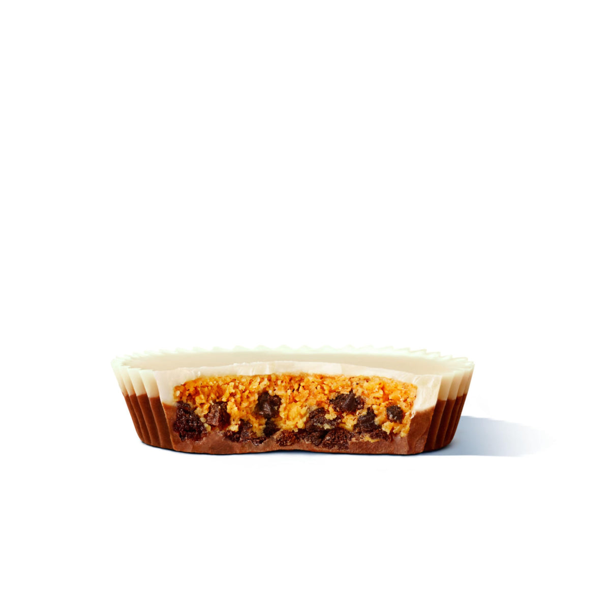 Reese's Oreo candy close-up with glossy chocolate coating