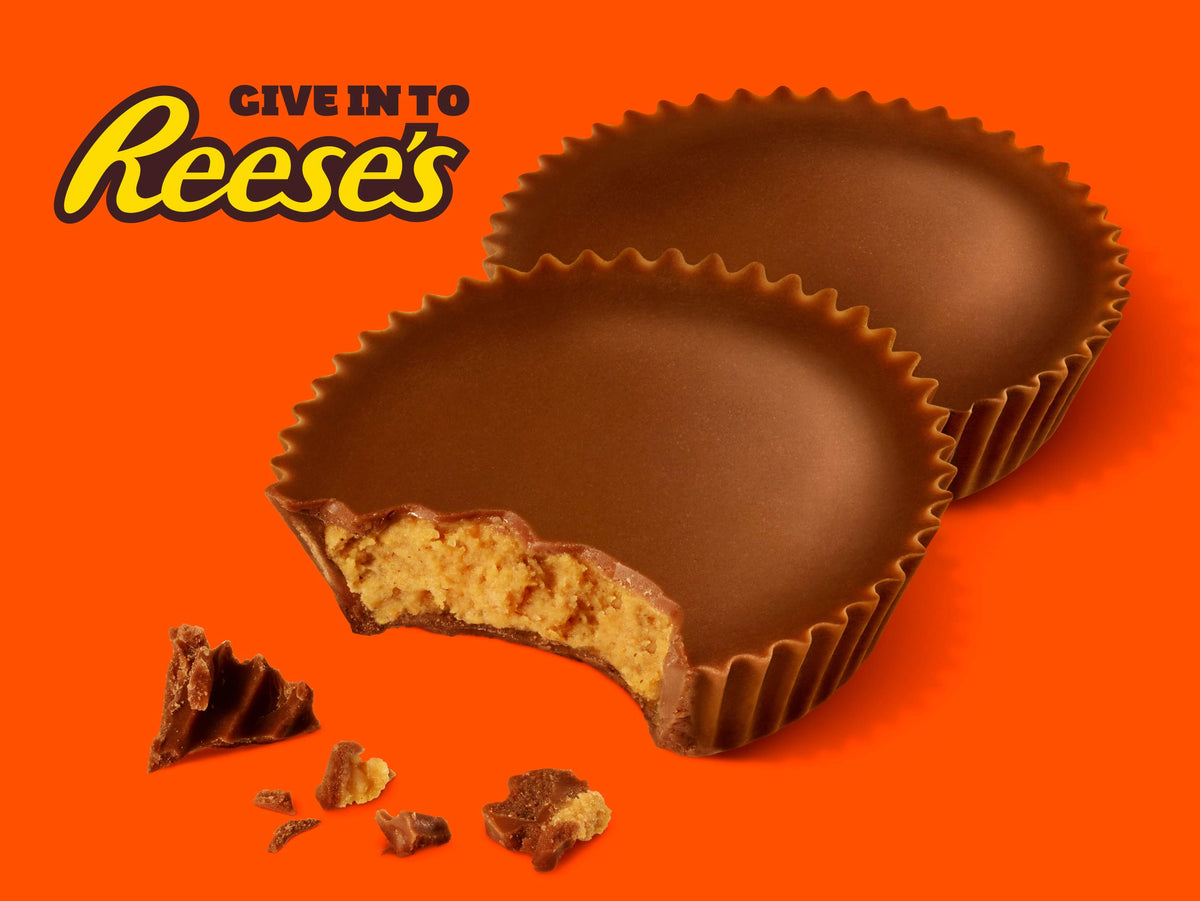 Reese's Peanut Butter Lover's Cup served on a plate for snacking moments