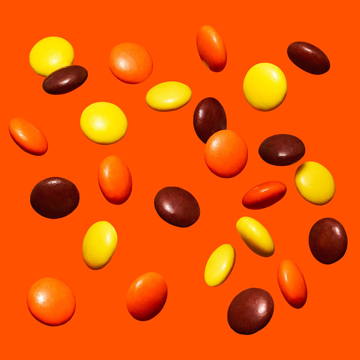 Reese's Pieces candy on a holiday tray adds festive appeal.